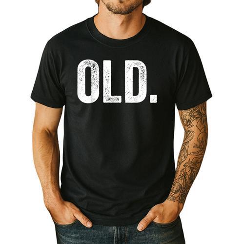 Vintage Birthday Decorations Old Men Dad Gag Birthday Men's Casual T-Shirt - Father's Day Fun