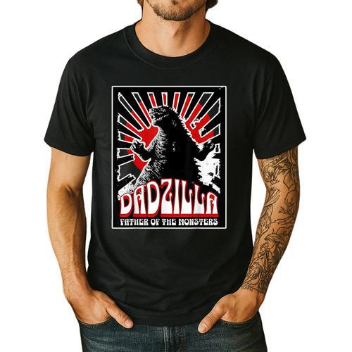 Vintage Dadzilla Father Of The Monsters Fathers Day Men's Casual T-Shirt - Father's Day Fun