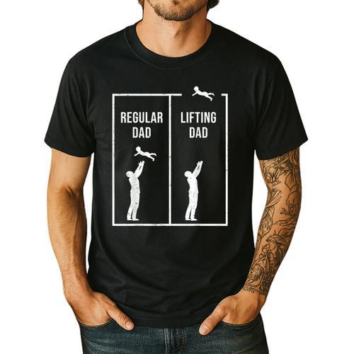 Weightlifting Workout Fitness Father Gym I Lifting Dad Men's Casual T-Shirt - Father's Day Fun