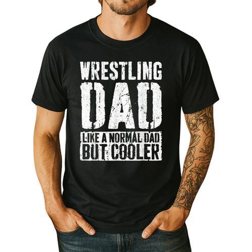 Wrestling Dad Shirt Men Fathers Day Wrestling Dad Men's Casual T-Shirt - Father's Day Fun