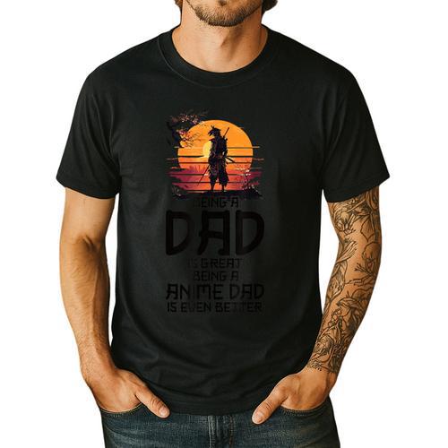 Anime Dad Jokes Father's Day Anamae Otaku Manga Japan Men's Casual T-Shirt - Father's Day Fun
