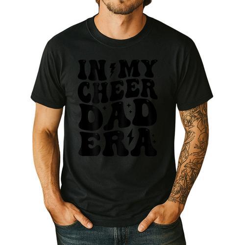 In My Cheer Dad Era Cheerleader Dad Sports Groovy Men's Casual T-Shirt - Father's Day Fun