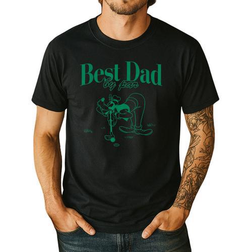 Disney Mickey & Friends Father's Day Best Dad Goofy Big Logo Men's Casual T-Shirt - Father's Day Fun
