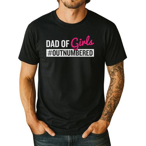 Father's Day Dad From Girl Outnumbered Men's Casual T-Shirt - Father's Day Fun