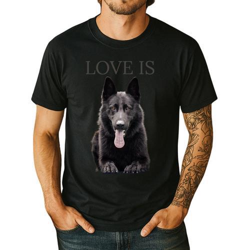 German Shepherd Shirt Shepard TShirt Dog Mom Dad Love Men's Casual T-Shirt - Father's Day Fun