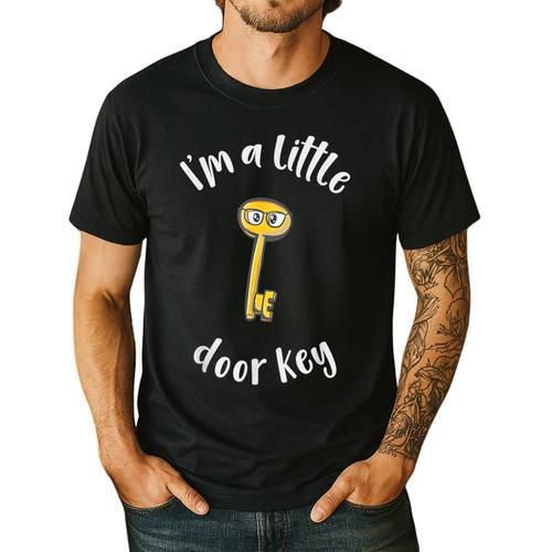 Pun Tshirt I'm A Little Door Key Bad Pun Dad Jokes Men's Casual T-Shirt - Father's Day Fun