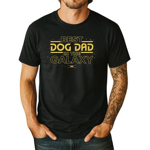 Star Wars Best Dog Dad In The Galaxy Birthday Father’s Day Premium Tri-Blend Men's Casual T-Shirt - Father's Day Fun