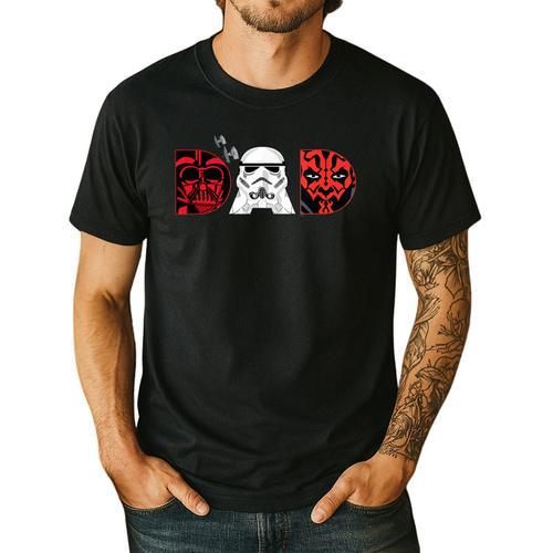 Star Wars Darth Vader Darth Maul Dad Father's Day Birthday Men's Casual T-Shirt - Father's Day Fun