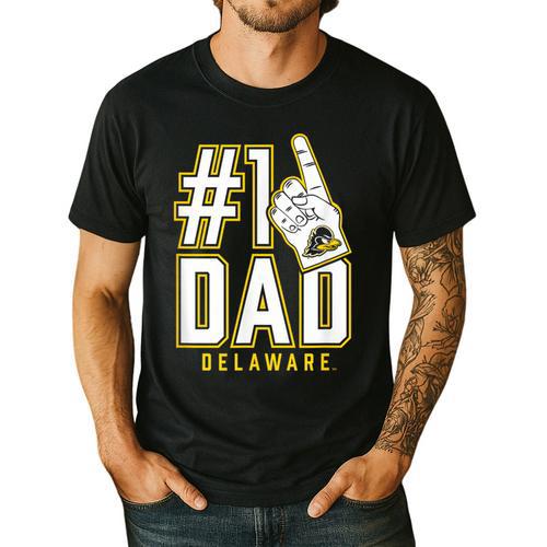 University Of Delaware Blue Hens 1 Dad Men's Casual T-Shirt - Father's Day Fun