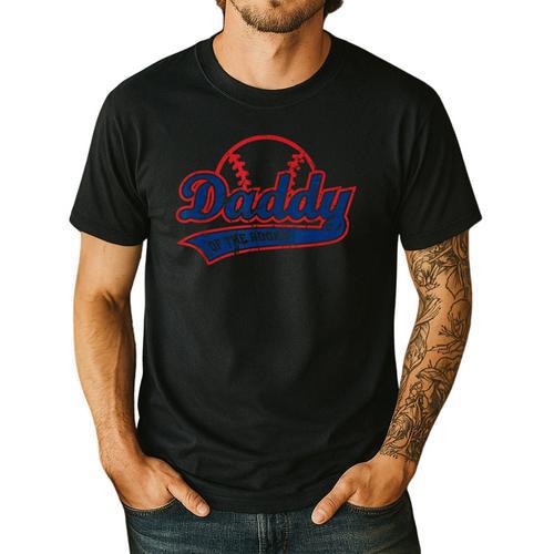 Vintage Baseball Daddy Of The Rookie Men's Casual T-Shirt - Father's Day Fun