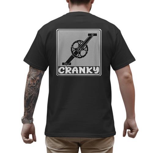 Bicycle DADS Old Guy WHO Ride Bikes BMX Mountain OR Road Men's Back Print T-Shirt - Father's Day Fun