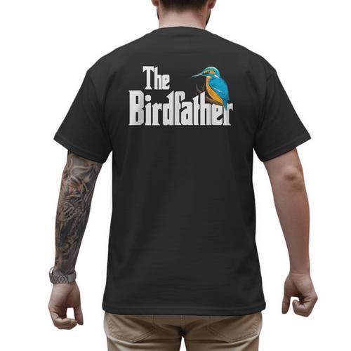 The Bird Father Bird Watching Meme Birder Dad Men's Back Print T-Shirt - Father's Day Fun