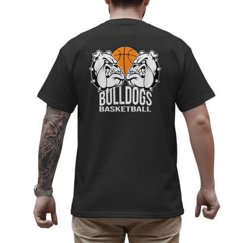 Bulldogs Basketball Shirt Basketball Mom Dad Players Tshirt Men's Back Print T-Shirt - Father's Day Fun