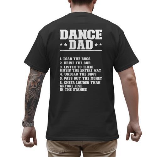 Dancer Dad Dancing Father Of A Dancer Dad Men's Back Print T-Shirt - Father's Day Fun