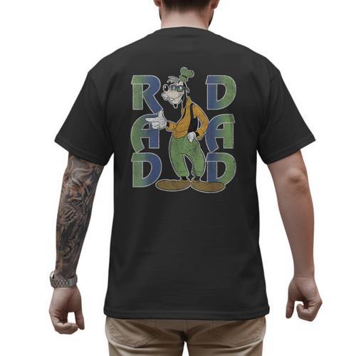 Disney Goofy Rad Dad Men's Back Print T-Shirt - Father's Day Fun