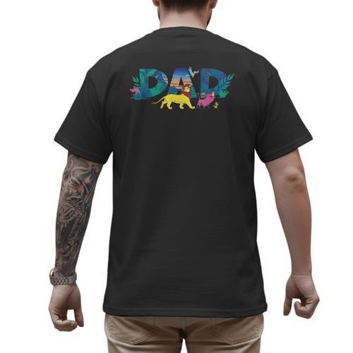 Disney The Lion King Simba & Pals Dad Father's Day Birthday Men's Back Print T-Shirt - Father's Day Fun