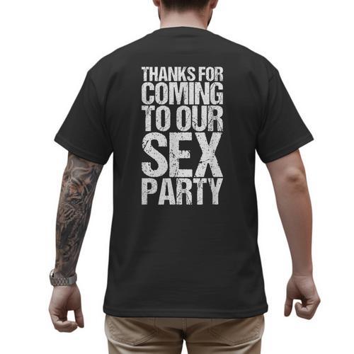 Gender Reveal Mum Dad Party Men's Back Print T-Shirt - Father's Day Fun
