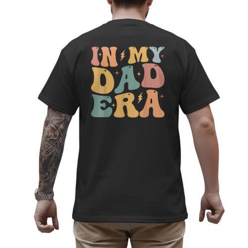 Groovy In My Dad Era Dad Father's Day Men's Back Print T-Shirt - Father's Day Fun