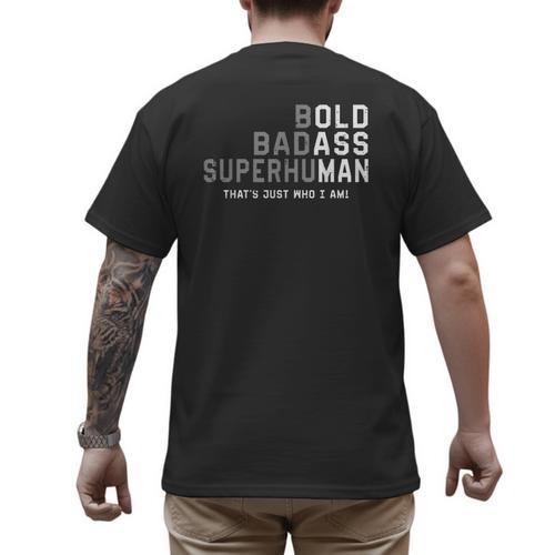 Old Man Saying Gag Fathers Day Birthday Dad Men Men's Back Print T-Shirt - Father's Day Fun