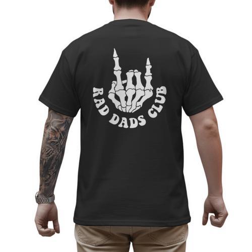Rad Dads Club Fathers Day Cool Dads Club Men's Back Print T-Shirt - Father's Day Fun