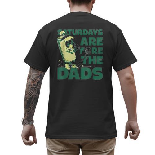 Saturdays Are Fore The Dads Golf Men's Back Print T-Shirt - Father's Day Fun