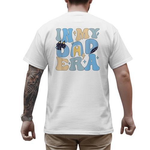 In My Blue Dad Era Cool Dad Father's Day Men's Back Print T-Shirt - Father's Day Fun