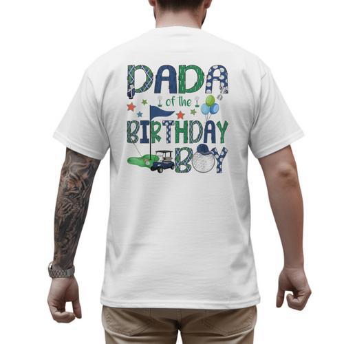 Dada Of The Birthday Boy Hole In One Golf Lover Men's Back Print T-Shirt - Father's Day Fun