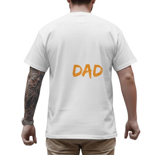 Gymnastics Dad For Gymnastic Father Parents Men's Back Print T-Shirt - Father's Day Fun