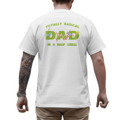 Teenage Mutant Ninja Turtles Dad Turtles Father's Day Men's Back Print T-Shirt - Father's Day Fun