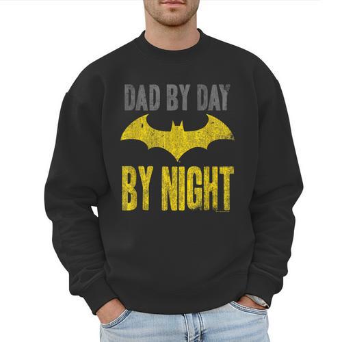 Batman Dad By Day Men Sweatshirt - Father's Day Fun