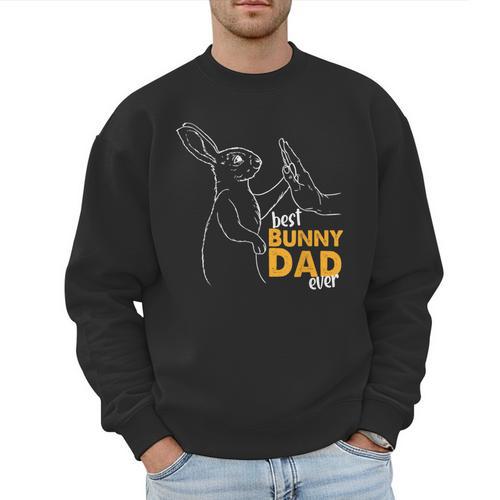 Best Bunny Dad Ever Rabbit Daddy Bunny Father Bunny Men Sweatshirt - Father's Day Fun