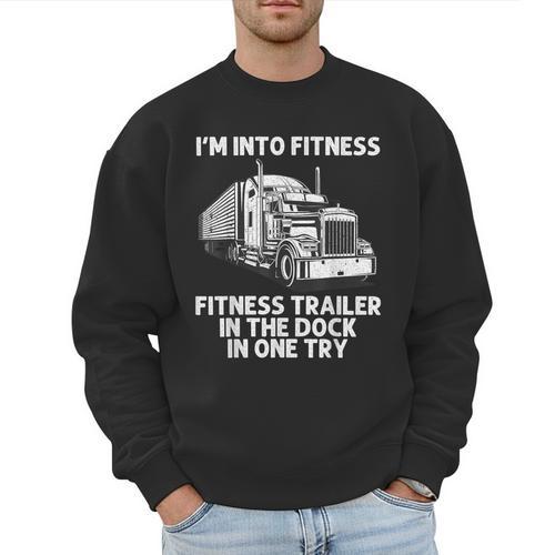 Best Truck Driver Art For Men Dad Women Trucking CDL Trucker Men Sweatshirt - Father's Day Fun