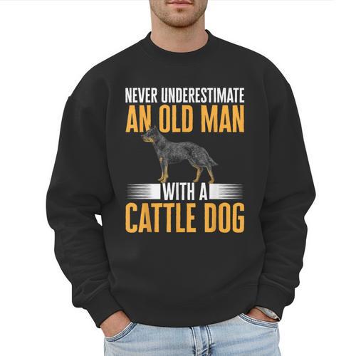 Blue Heeler Dad Australian Cattle Dog Men Men Sweatshirt - Father's Day Fun