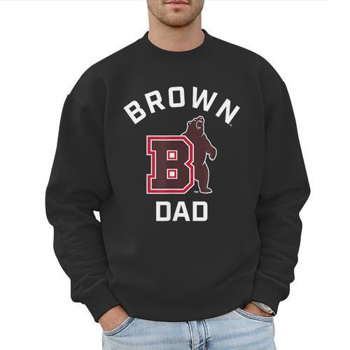 Brown University Bears Arched Dad Men Sweatshirt - Father's Day Fun