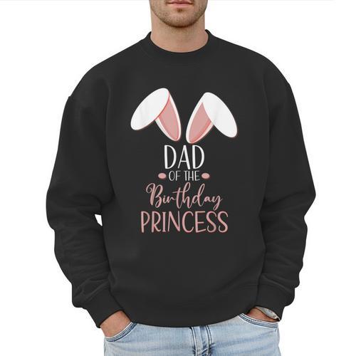Bunny Dad Of The Birthday Princess Matching Family Men Sweatshirt - Father's Day Fun