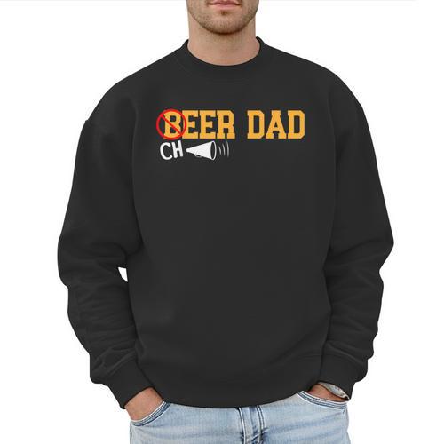 Cheerleader Dad Beer Cheerleading Cheer Dad Men Sweatshirt - Father's Day Fun