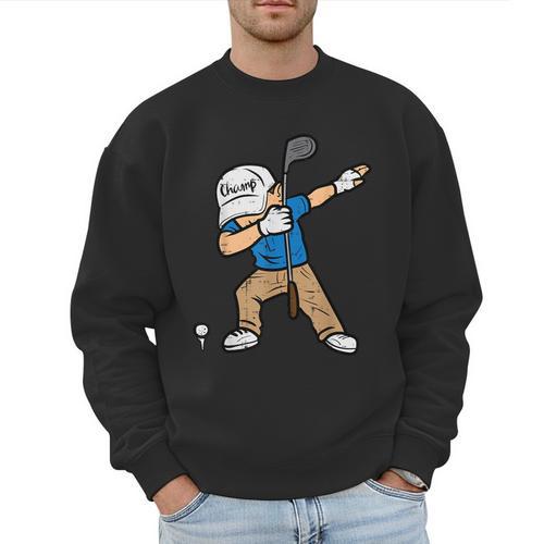 Dabbing Golfer Golfing Golfer Dad Men Boys Kids Youth Men Sweatshirt - Father's Day Fun