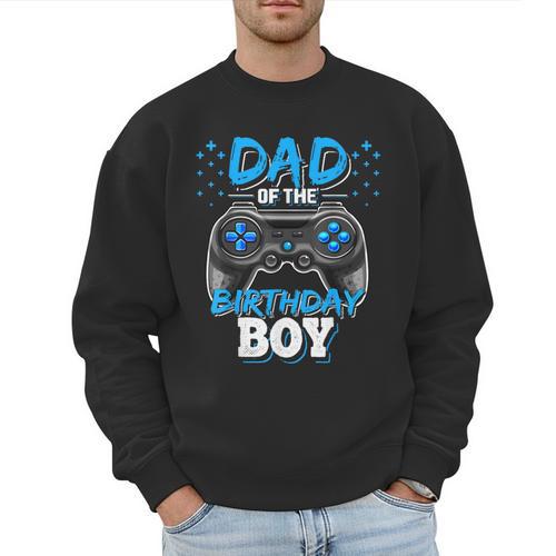 Dad Of The Birthday Boy Matching Video Gamer Birthday Party Men Sweatshirt - Father's Day Fun