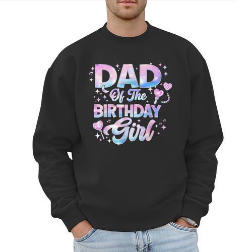 Dad Of The Birthday Girl Kpop Family Matching Party Men Sweatshirt - Father's Day Fun