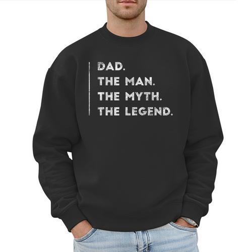 For Dad Birthday From Son Daughter Cool Small Men Sweatshirt - Father's Day Fun