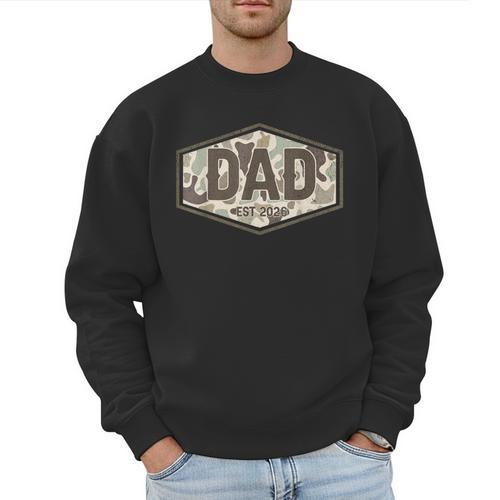 Dad Est 2026 Logo Father 2026 Loading New Dad 2026 Men Sweatshirt - Father's Day Fun