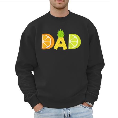 Dad Fruitarian Lover Summer Father Fruit Slice Men Sweatshirt - Father's Day Fun