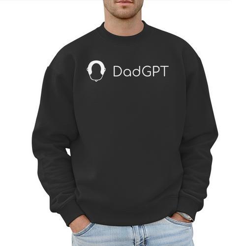 Dad GPT Bald AI Men Sweatshirt - Father's Day Fun