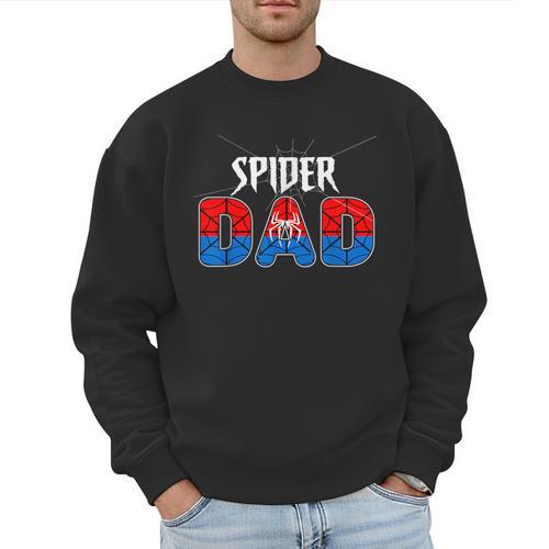 Dad And Mom Spider Family Matching Birthday Halloween Men Sweatshirt - Father's Day Fun