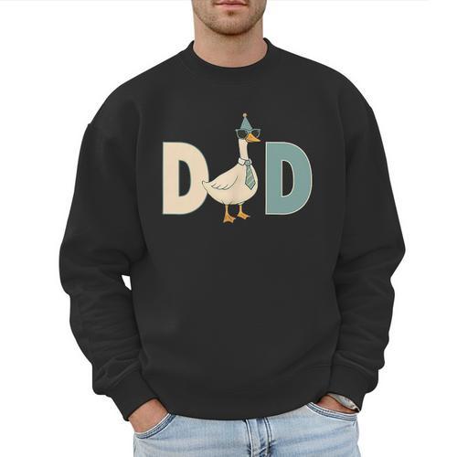 Dad Silly Goose 1st Birthday Family Matching Pocket Men Sweatshirt - Father's Day Fun