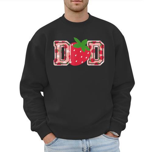 Dad Strawberry Birthday Men Sweatshirt - Father's Day Fun