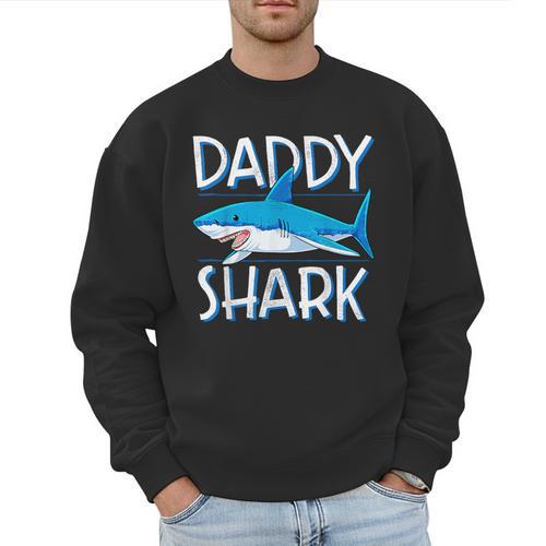 Daddy Shark T Shirt Fathers Day Family Matching Dad Men Sweatshirt - Father's Day Fun