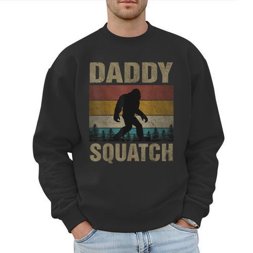Daddy Squatch Bigfoot Dad Sasquatch Yeti Family Matching Men Sweatshirt - Father's Day Fun