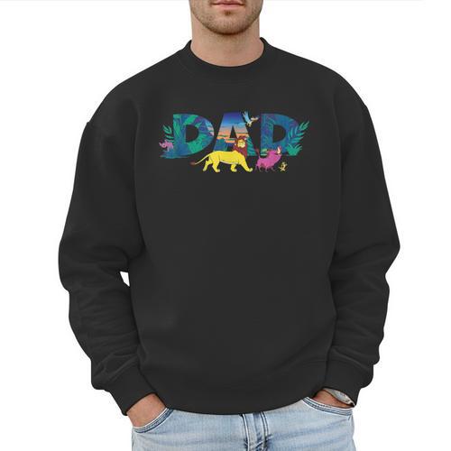 Disney The Lion King Simba & Pals Dad Father's Day Birthday Men Sweatshirt - Father's Day Fun