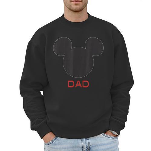 Disney Mickey Mouse Dad Family Small Men Sweatshirt - Father's Day Fun